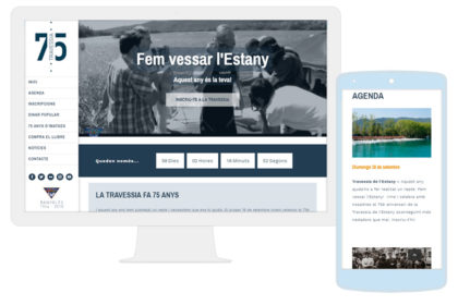 Social SERHS desenvolupa el web del 75è aniversari de la Travessia a l’estany de Banyoles